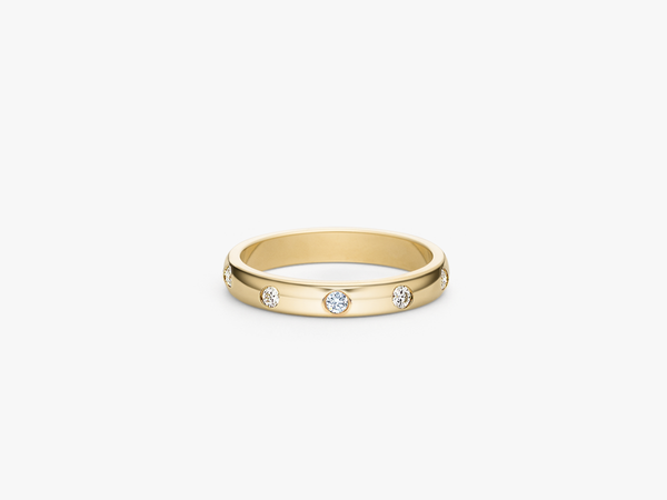 CLASSIC Lady Wedding Ring - Diamond Inlay