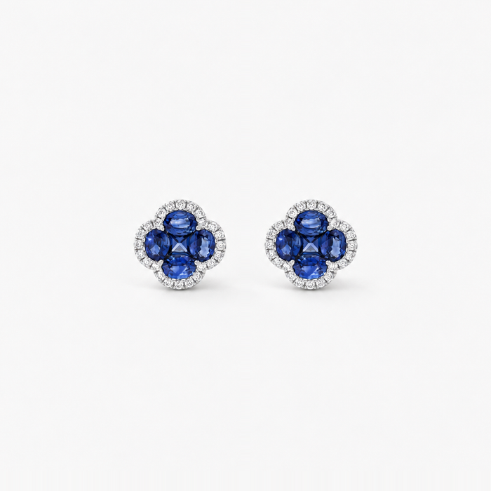 «Legacy of Elegance» Ohrstecker Grande – blaue Saphire