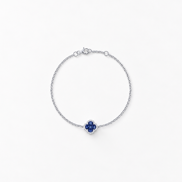 «Legacy of Elegance» Armkette Petite – blaue Saphire