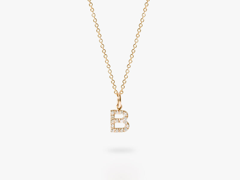 Diamant Buchstaben Halskette
