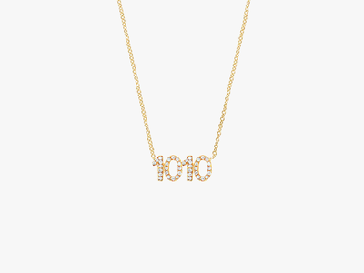 CUSTOM DIAMOND LUCKY NUMBER Necklace