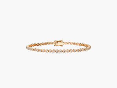 RIVIERA Bezel Set Diamant Tennis Armband