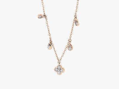 CLOVER DROPLET Diamant Halskette