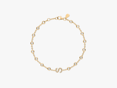 DIAMANT BUCHSTABEN BEZEL Armkette