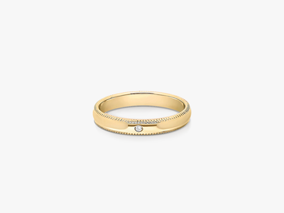 HERITAGE Lady Ehering - Milgrain Diamond Inlay
