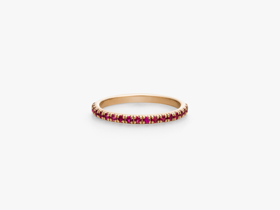 Light Eternity Ring - rote Rubine