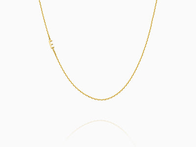 MINI INITIAL Necklace Sideways