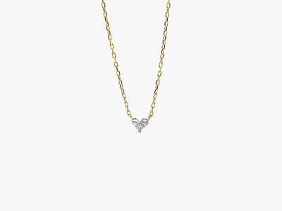 PETITE LOVE Diamond Heart Necklace