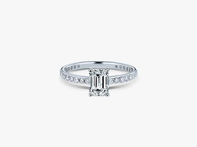 PROMISE Emerald Pavé Verlobungsring