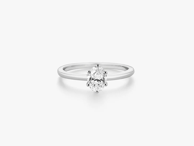 PROMISE OVAL Solitaire Verlobungsring