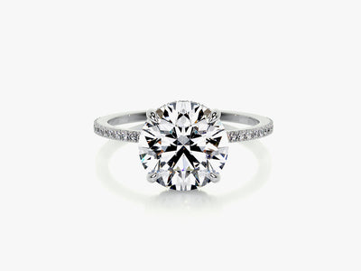 ROUND CUT - SIGNATURE Pavé Setting Engagement Ring