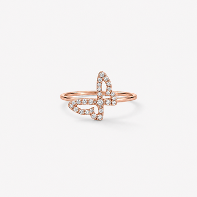 Butterfly Diamant Ring – butterfly ring rosegold airy