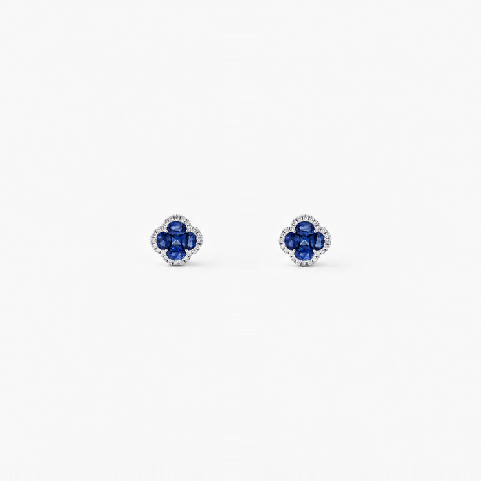 «Legacy of Elegance» Ohrstecker Petite – blaue Saphire