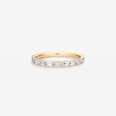 Petite Baguette Eternity - Pinky Ring in 18k Gelbgold – Produktansicht