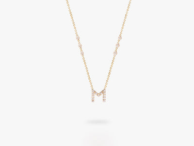 DIAMOND LETTERS NECKLACE - MERMAID EDITION VI