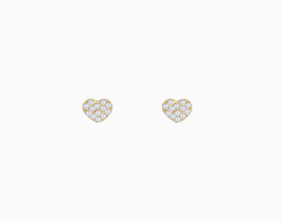 Diamant Herz Ohrstecker