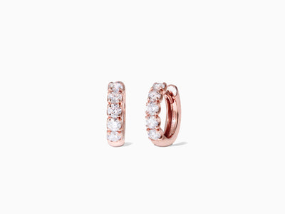 GRACE Diamant Kreolen - 5 Stones