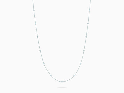 MERMAID Bezel Diamond Opera Halskette 