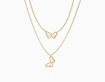 Butterfly Diamond Necklace
